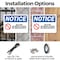 Signmission No Gum No Metal Cleats No Shelled Nuts, 14 in W x Rectangle, Plastic OS-2PACK-NS-P-1014-L-14638 - alternate 2